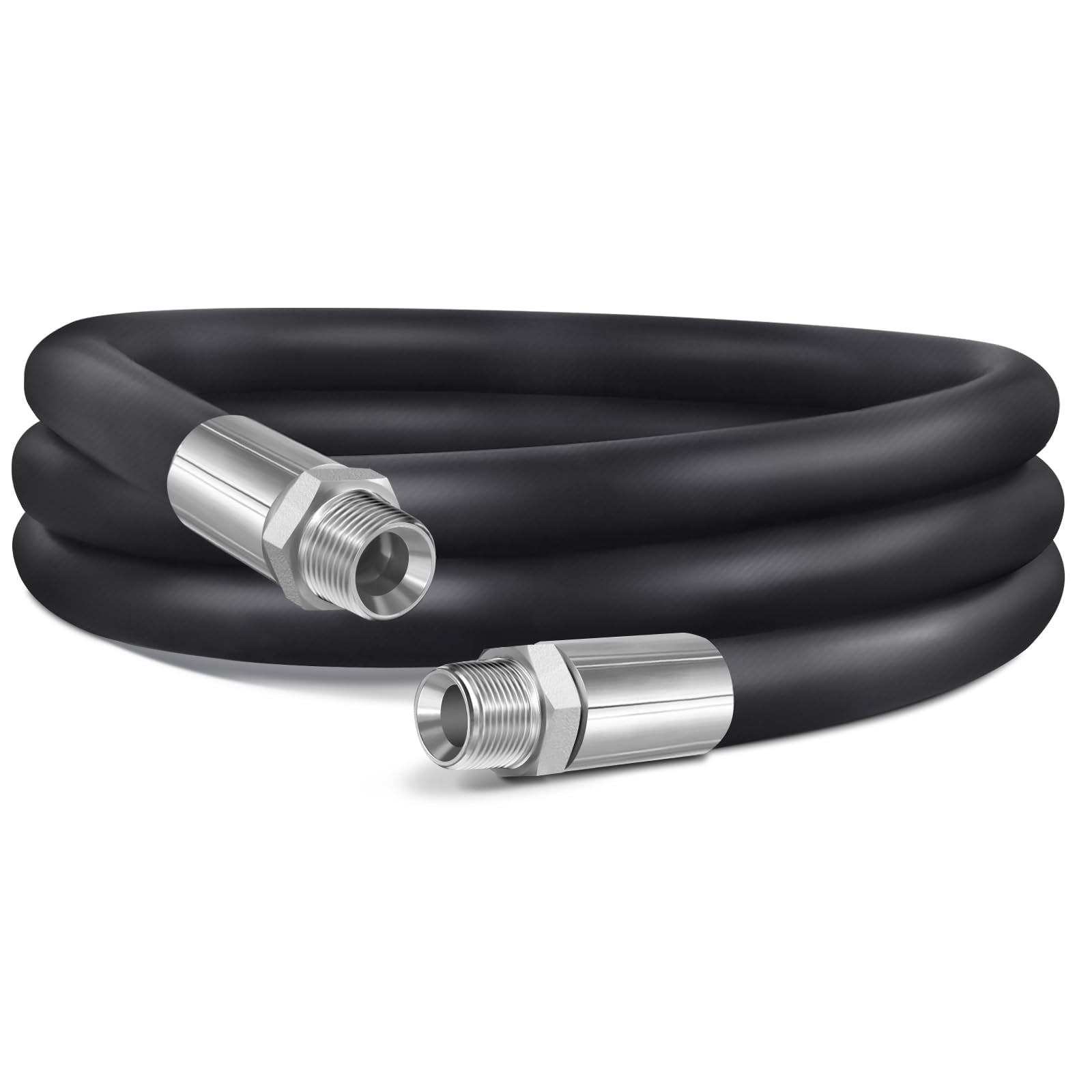 Boltigen 1 Inch NPT Fuel Transfer Hose, 6FT Farm Fuel Transfer Pump Tank Tube Hose for Gasoline, Biodiesel, Dispensing Diesel, K