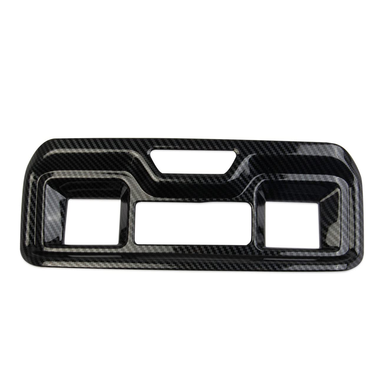 Fewshaw Carbon Fiber Rear Vent Armrestbox Air Outlet Cover Trim Accessories For 2019-2025 Chevy Silverado 1500/Gmc Sierra 1500 For 2020-2025 Sierra/Silverado 2500 3500 Hd