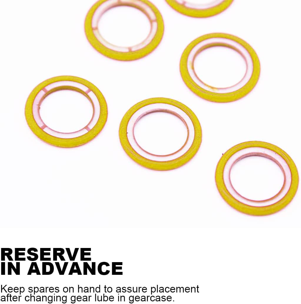 Lower Unit Grease Gaskets, Gearcase Lube Drain Screw Washer 26-830749, Gearcase Drain Plug Seal For Mercury 115Fs 150 Efi Four S