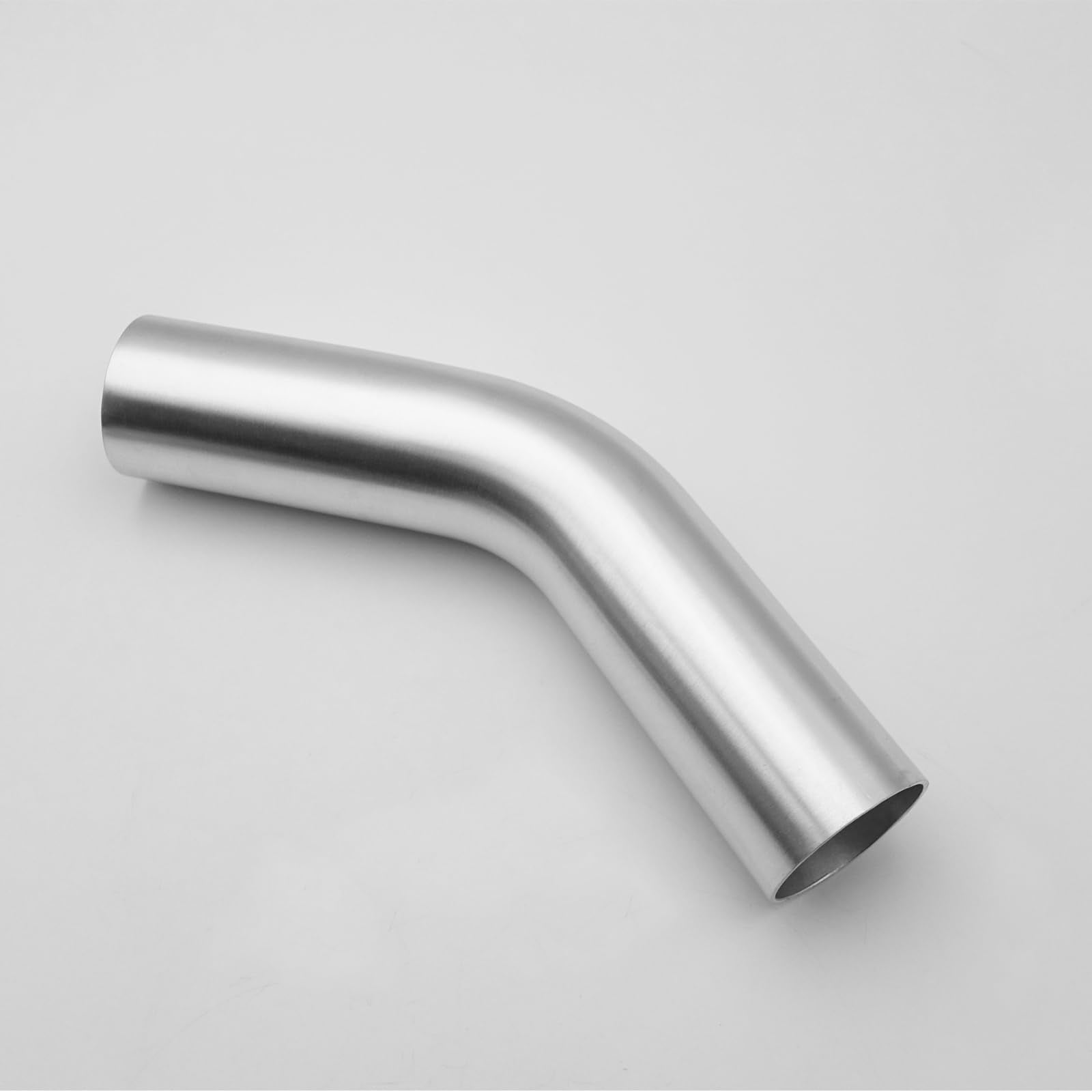 Ac Performance 1.75'' (45Mm) Od 45 Degree Aluminum Elbow Intercooler Pipe Air Intake Tube, 1.5D Radius, Brushed Finish