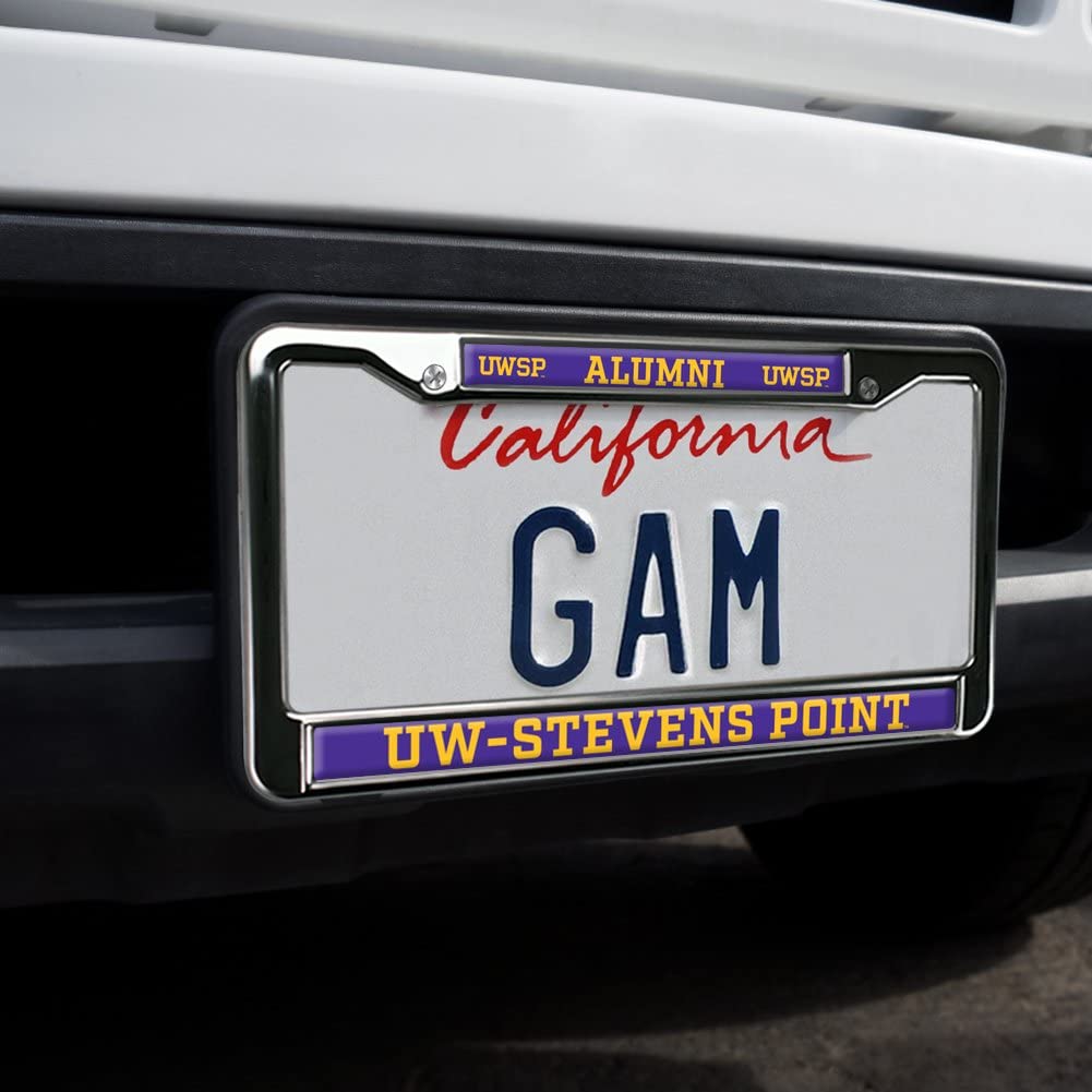GRAPHICS & MORE Wisconsin-Stevens Point Alumni License Plate Frame - Metal, Full Size, One Size