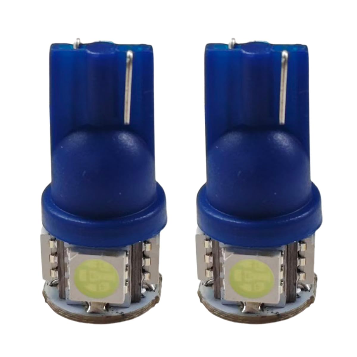 Craedli 2PCS 194 LED Light Bulbs, 12V T10 2825 168 Car License Plate Lights with 5SMD 5050 Chips, 6000K Ice Blue Bright Wedge Ba