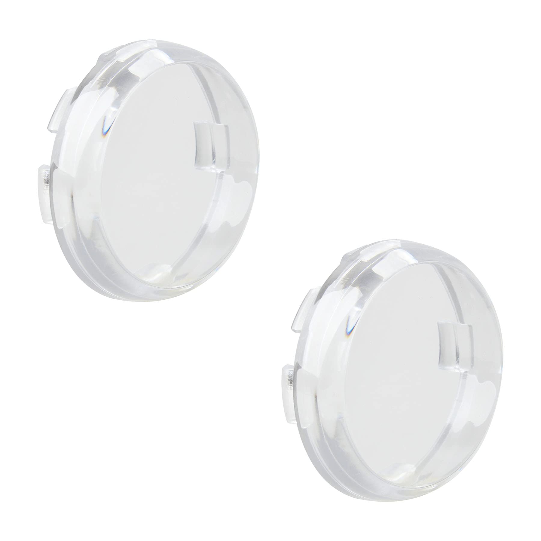 Quasco Clear Turn Signal Lens Cover For 2 Inch Bullet Blinkers Compatible With Harley Street Glide Special Softail Sportster Roa