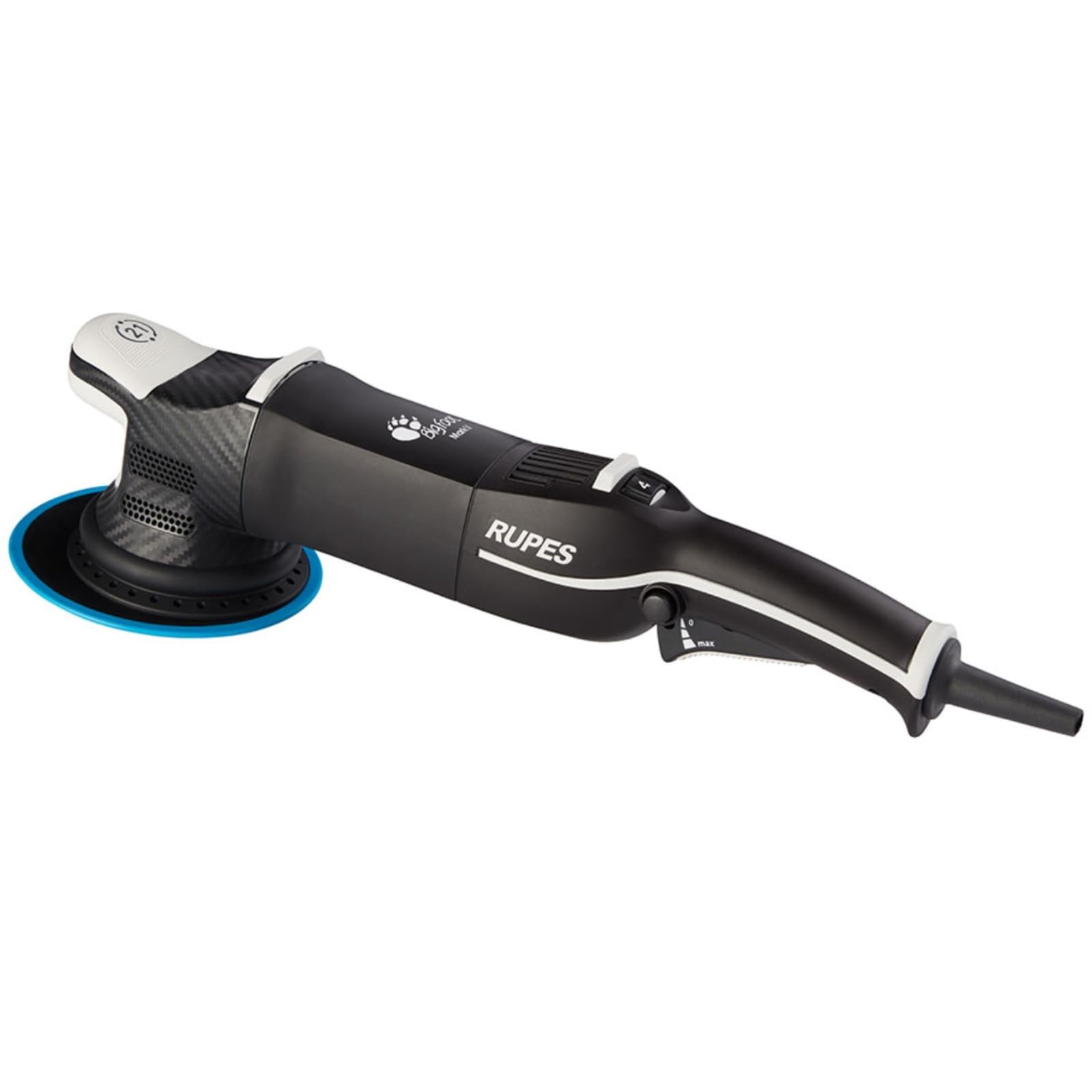 RUPES LHR21V Single BigFoot Mark V Random Orbital Polisher - Reduced Noise & Vibrations - Enhanced Motor Efficiency - Gears Requ