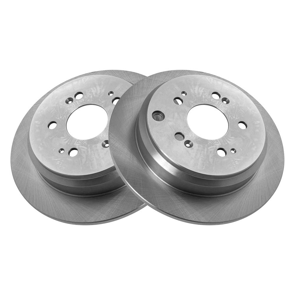 Trq Rear Brake Rotors Set Solid Compatible With 2005-2010 Honda Odyssey