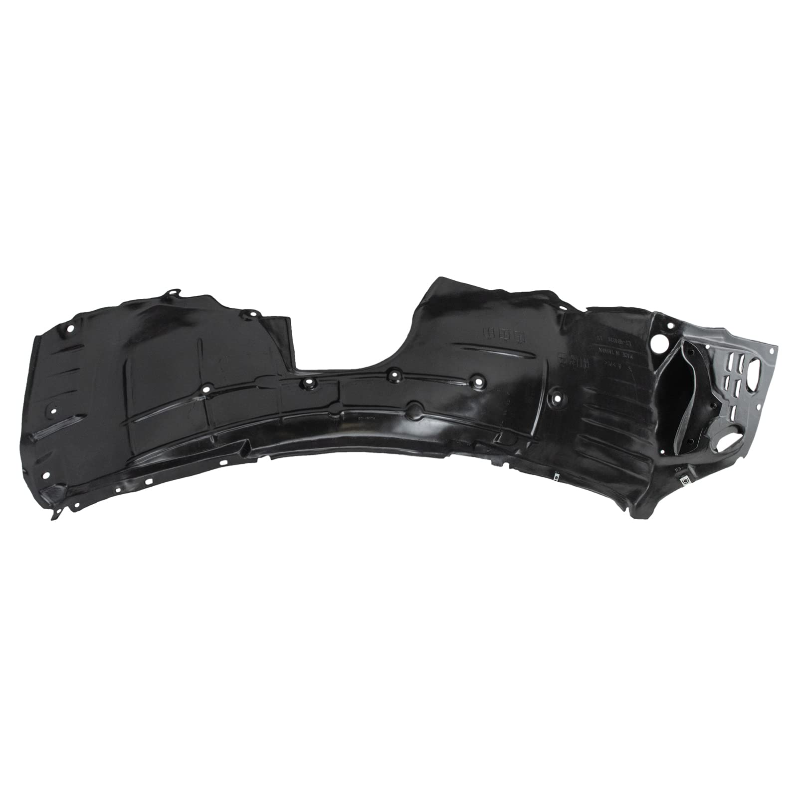 Trq Front Inner Fender Liner Set Compatible With 2017-2019 Honda Civic Ho1248177 Ho1249177