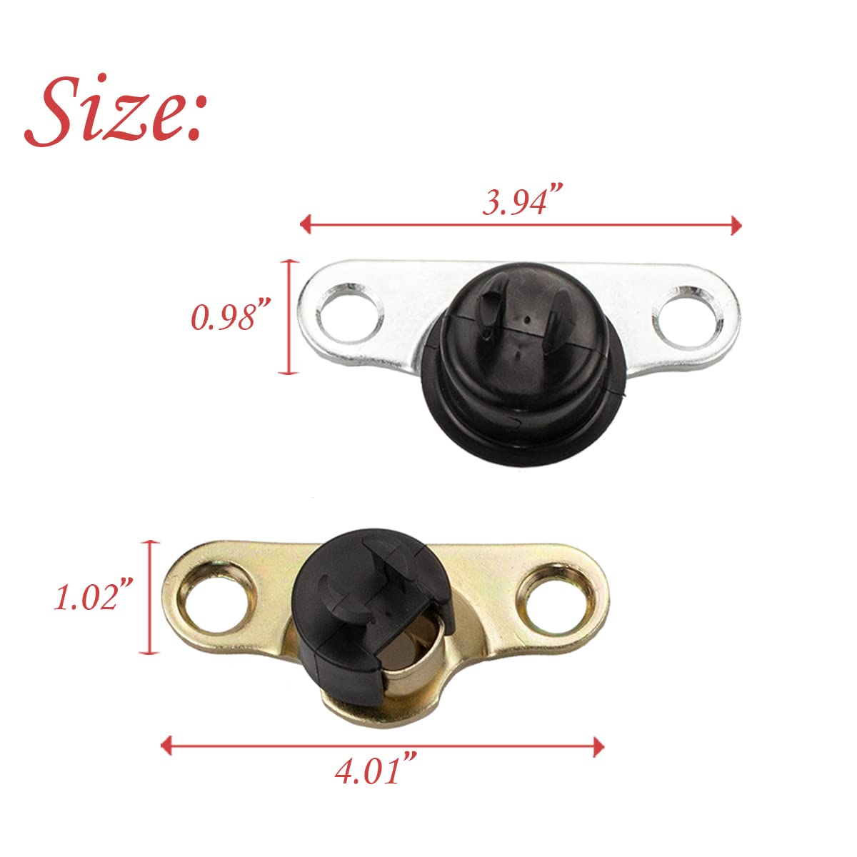 RLB-HILON Tailgate Hinge Body Mounted with Bushings Compatible with Ford F150 F250 F350 F450 Ranger E7TZ99430B38A E7TZ99430B39A
