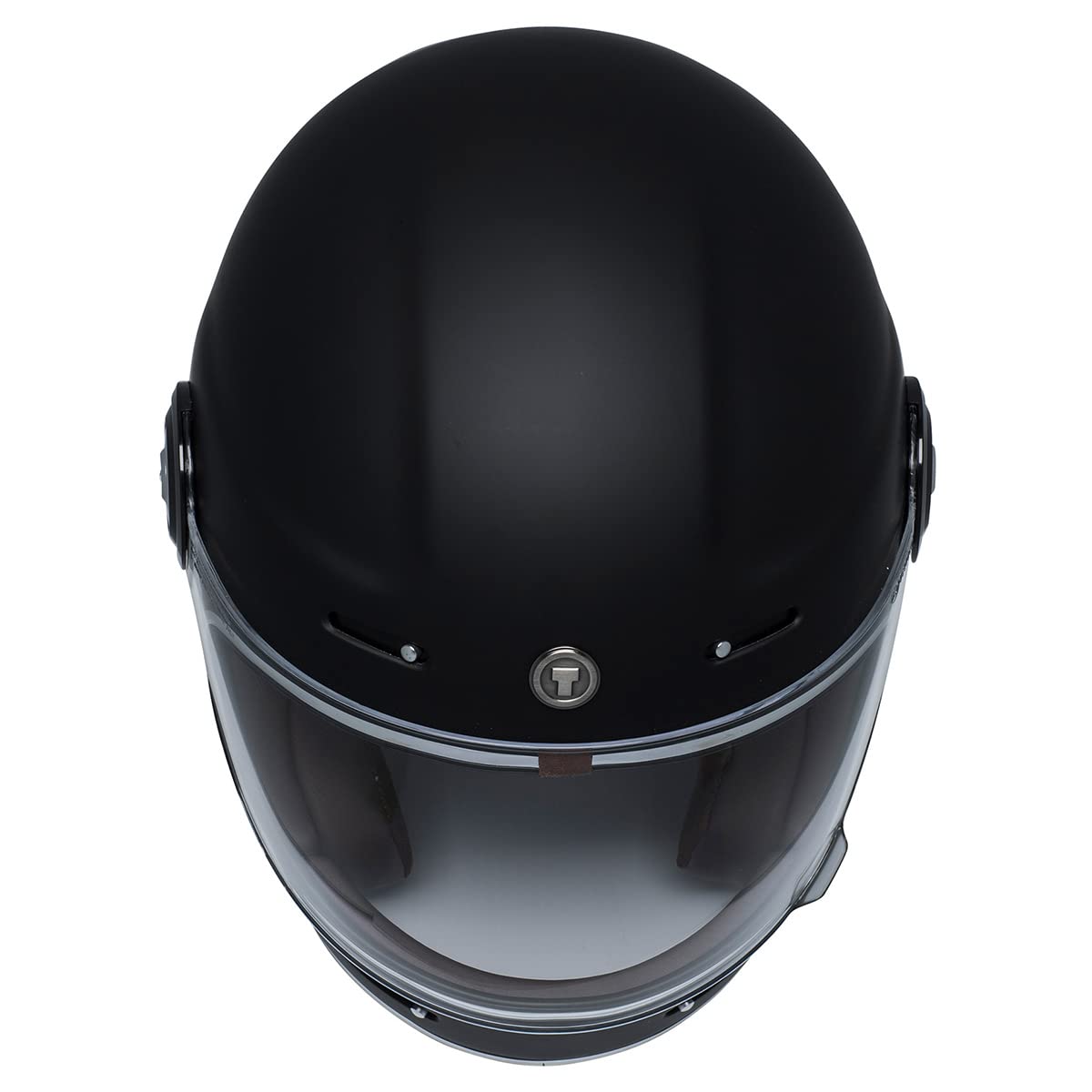 Torc - T115:24 T1 Unisex-Adult Retro Full-Face-Helmet-Style Motorcycle (Matte Black, Large)