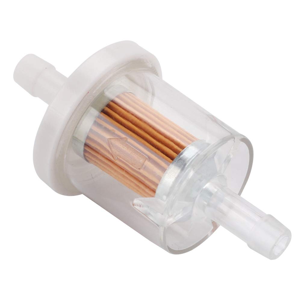 Alonegoer 6Pcs 49019-0027 For 40 Micron 1/4 Inline Fuel Filter Compatible With Kawasaki Fx481V Fx541V Fx600V Fx651V Fx691V Fx730