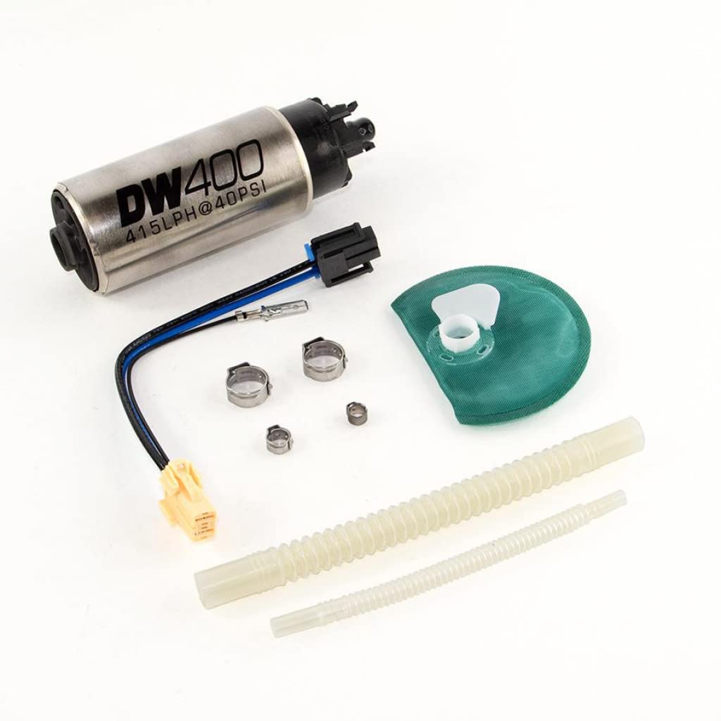 DeatschWerks Fuel Pump For Ford Mustang 2015-2021 V6/GT 415LPH DW400 | W/9-1047 Install Kit W/ 1/8in Venturi (9-403-1047)