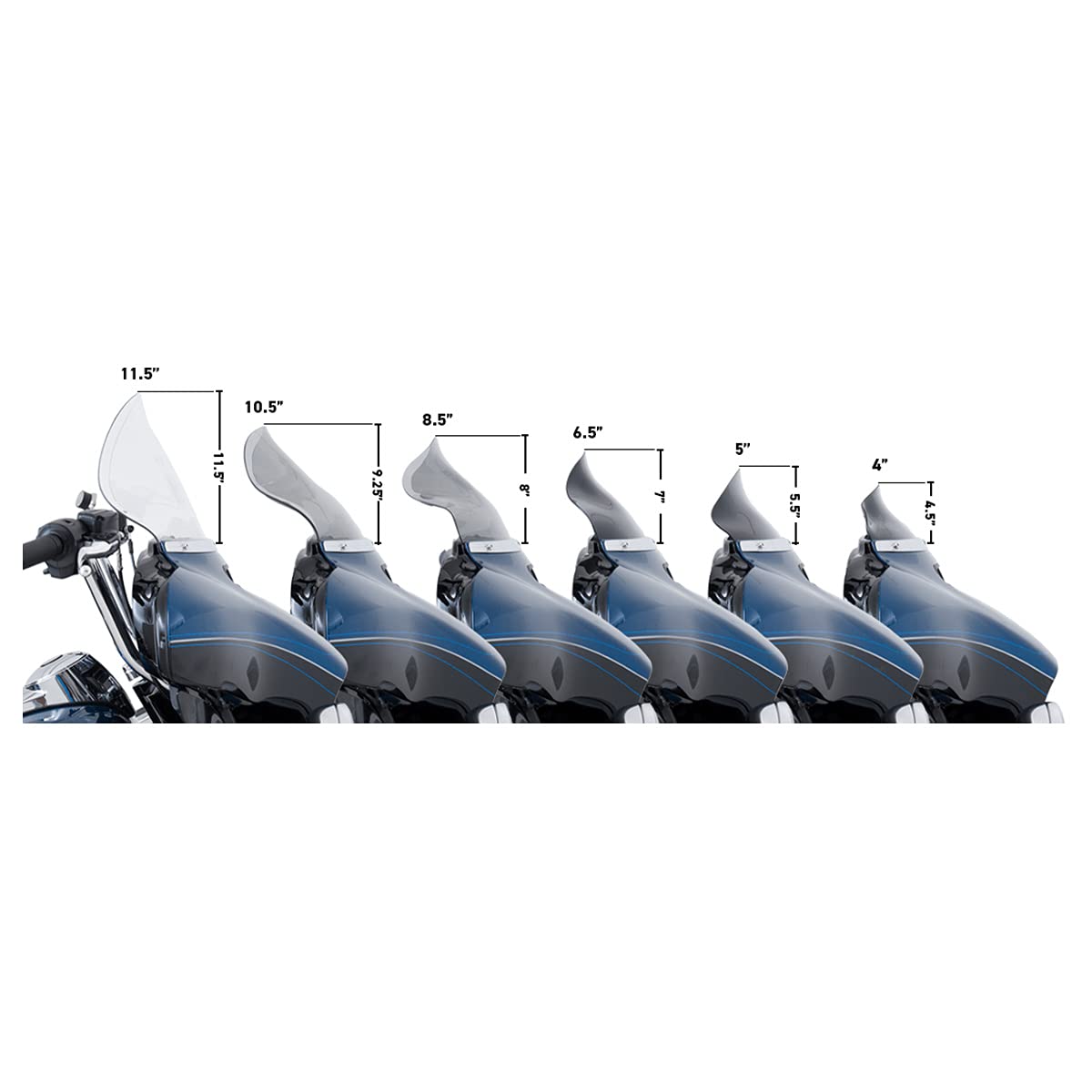 Klock Werks Flare For 2014-2023 Flh (10.5' Dark Smoke)