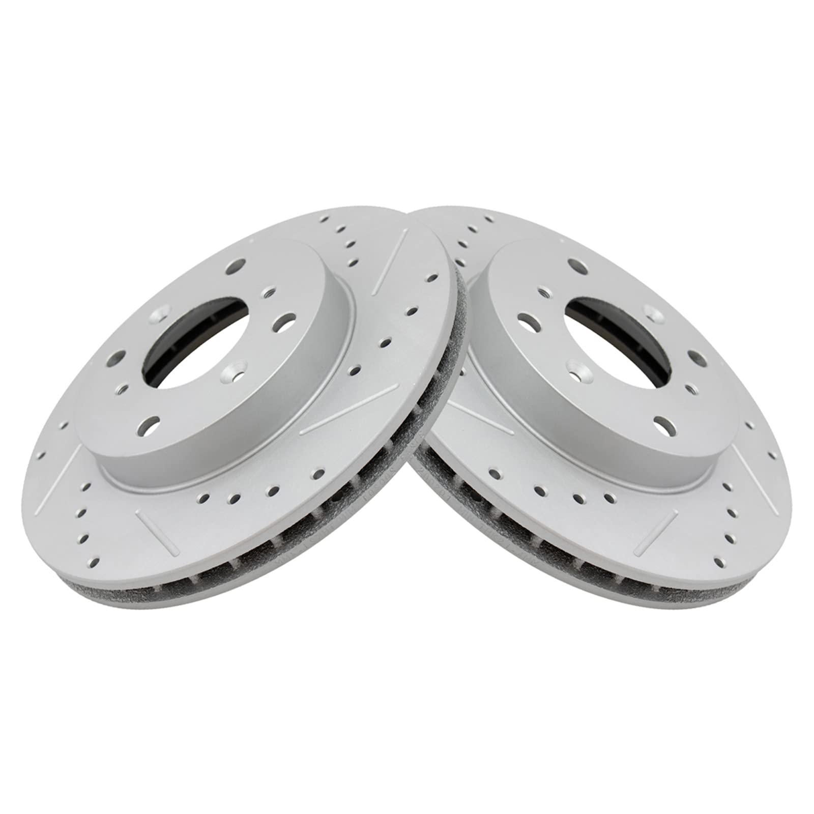 Trq Front Performance Brake Rotors Set Premium G-Coated Compatible With 1998-1999 Acura Cl 1998-2002 Honda Accord 1992-1996 Prel