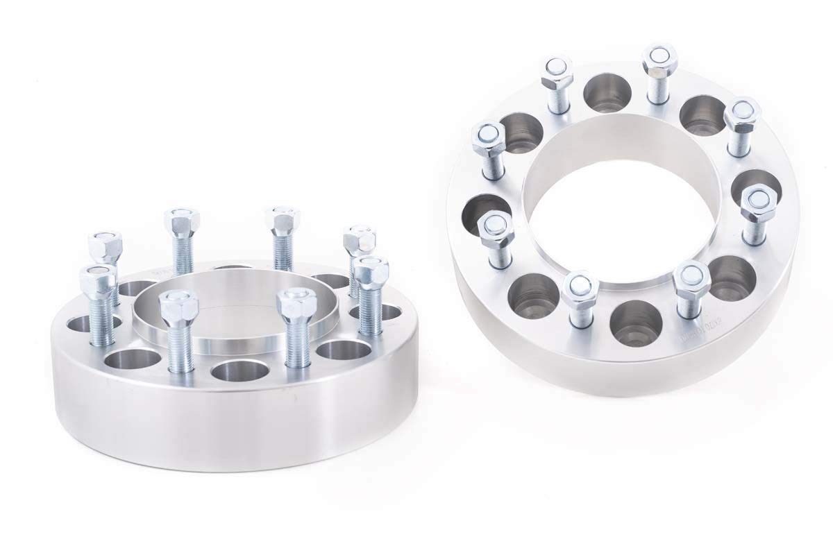 Rough Country 2 8x170 Wheel Spacers for 03-22 Ford Super Duty | Pair - 1094A,Black