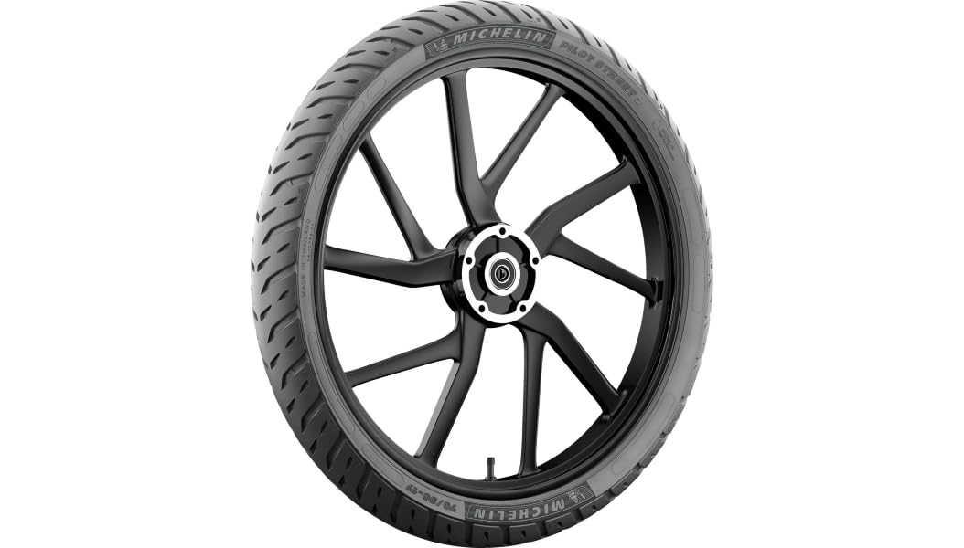 MICHELIN Pilot Street 2 Tire - 90/80-17, Black, Model 03022, Front/Rear Use