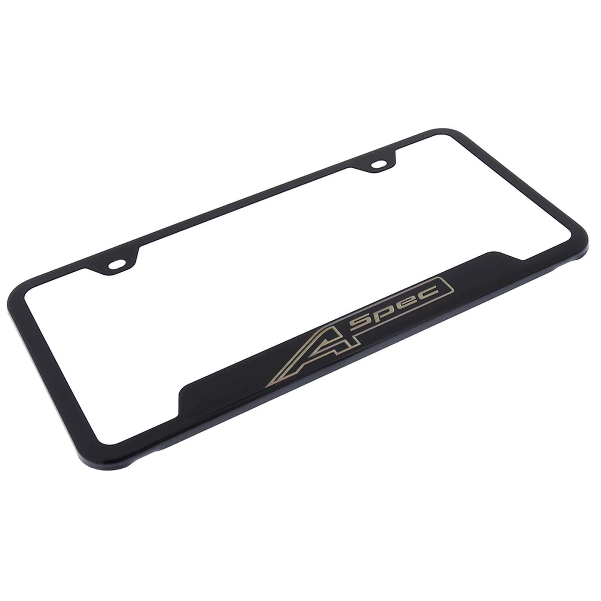 Au-Tomotive Gold License Plate Frame For Acura A-Spec (Black)