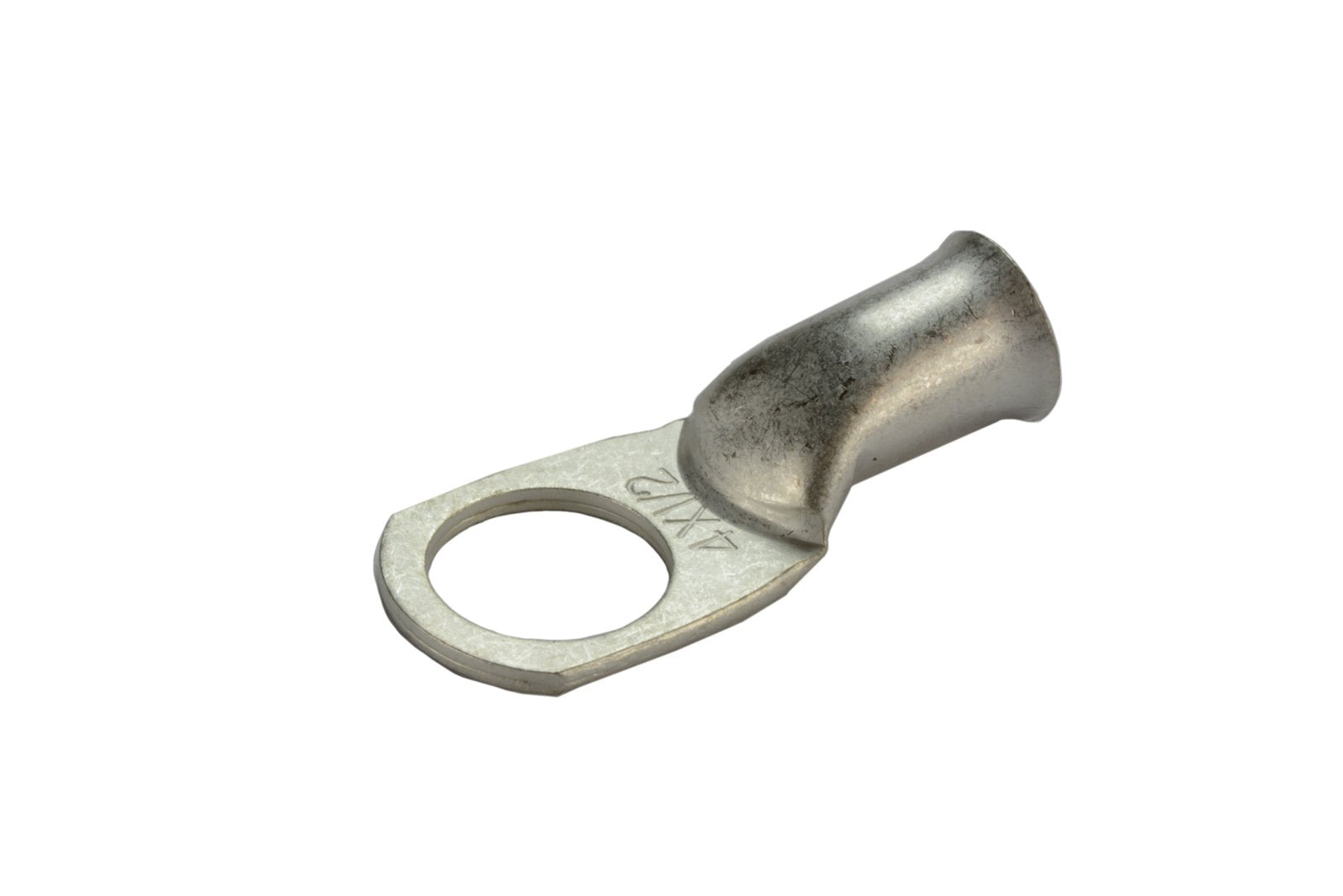 Temco 100 Pack Tinned Copper Welding Battery Cable Ends, Lugs Terminal 4 Awg 1/2'' Hole - Marine Grade (6 Awg To 1/0 Awg Options