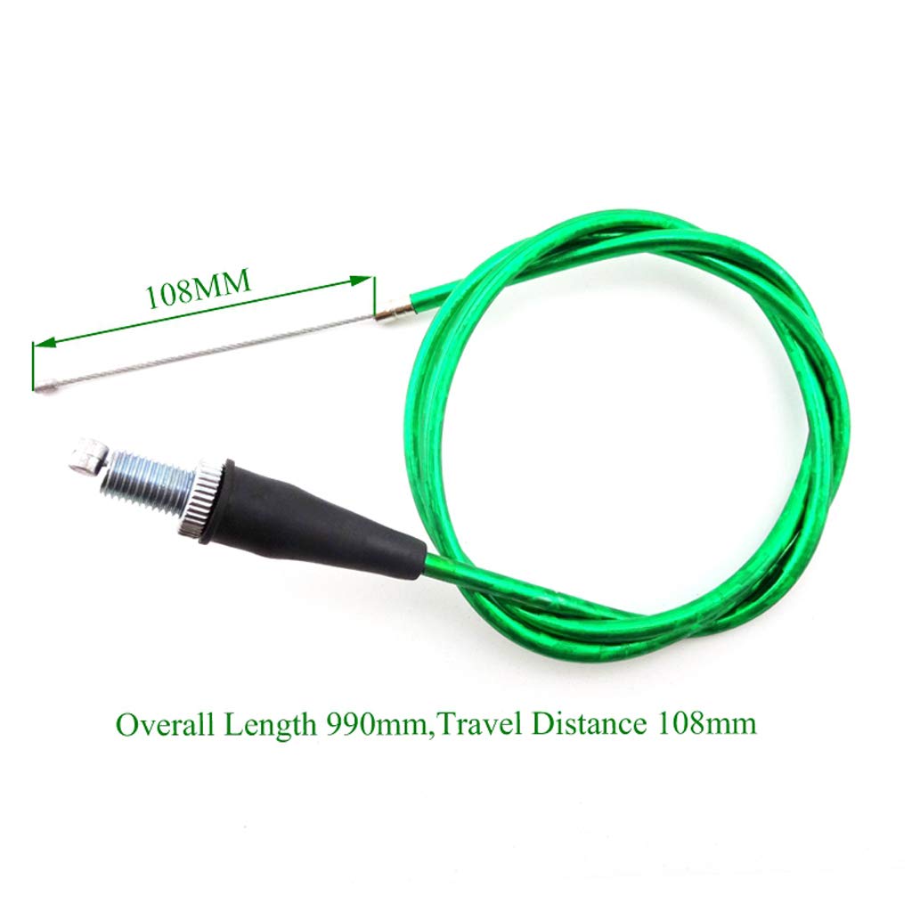 Tc-Motor 7/8'' Green Twist Throttle Cable Black Hand Grips For Pit Dirt Bike Xr Crf Klx Baja Apollo Ssr Thumpstar Stomp Dhz 50Cc