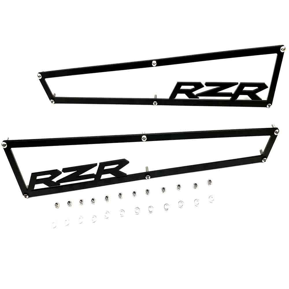 BOFiNEHY Side Vent Covers for 2014-2018 Polaris RZR XP 1000 & Turbo, Anodized Black Aluminum, Includes Stainless Steel Hardware, 1 Pair