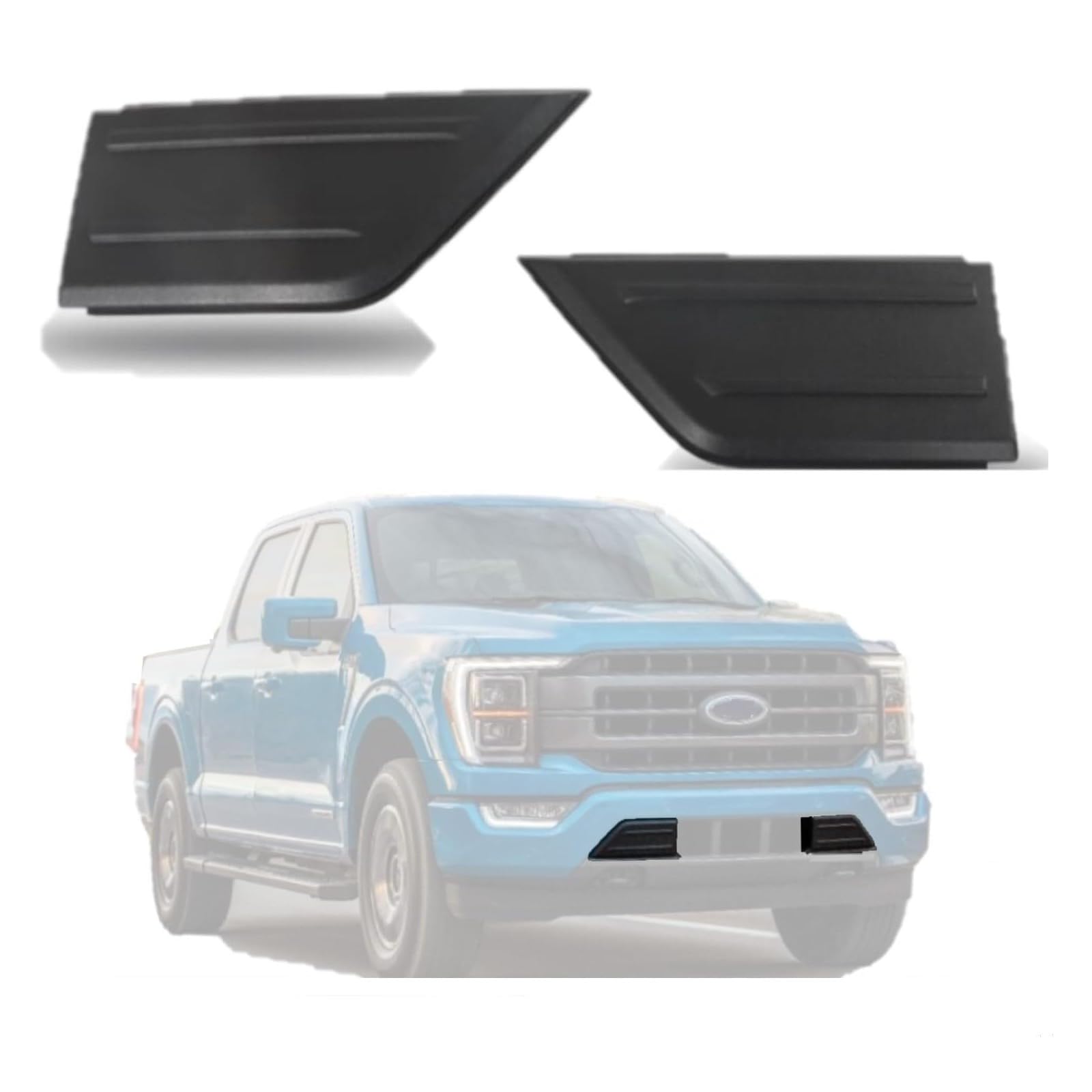 Front Bumper Guard Pad Compatible With Ford 2021-2023 F150 Front Bumper Cover Trim Compatible With Ford 2021-2023 F-150 Front Bu