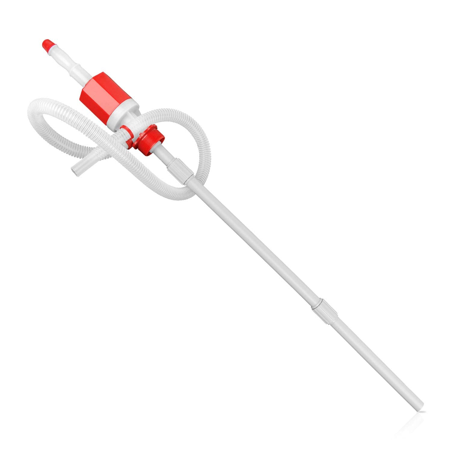 TERA PUMP Adjustable Length Portable Lightweigtht Siphon Transfer Pump for Drinking Water, Oils, E85, E15, Gasoline, Diesel, Mil