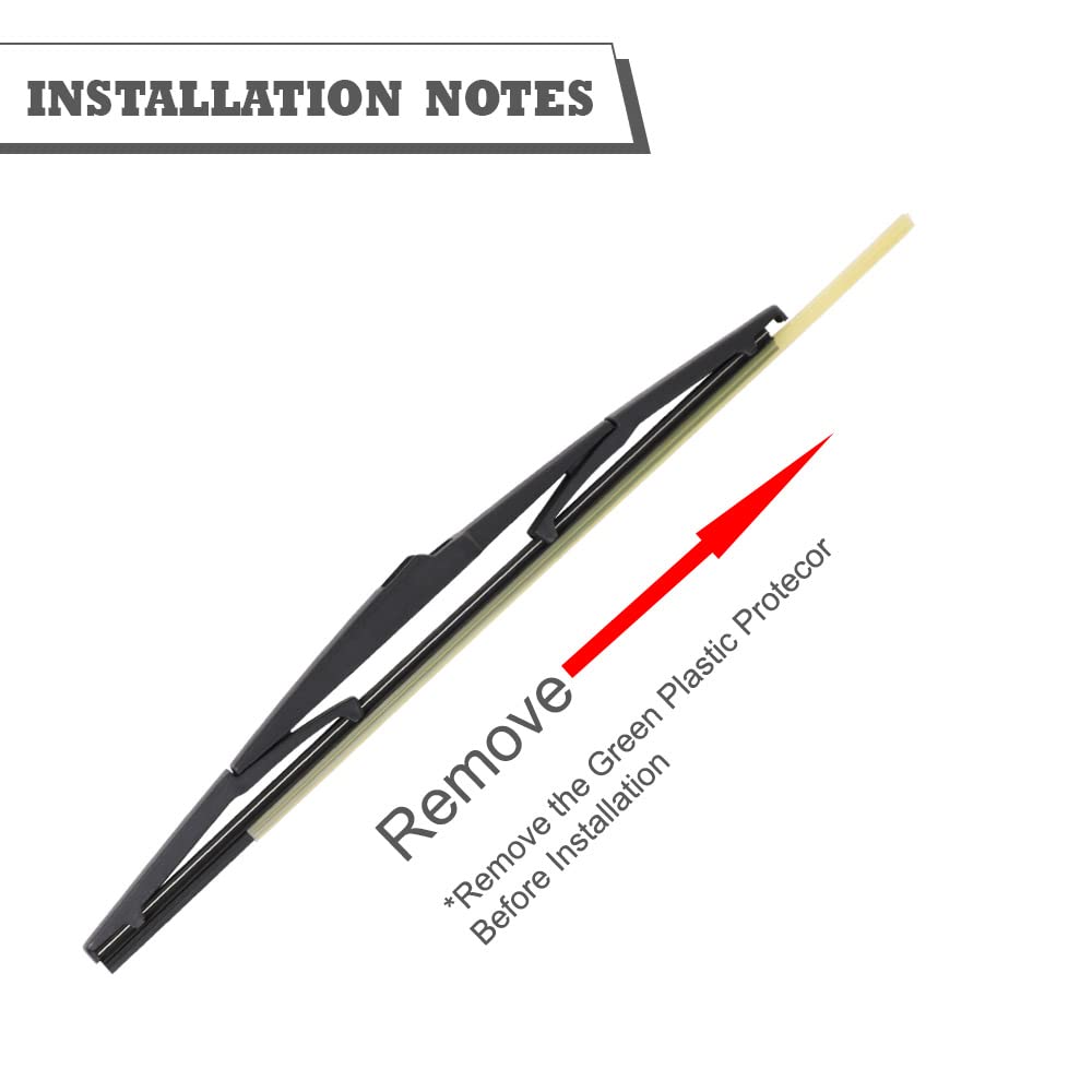 Hodee (Pack Of 2) Rear Wiper Blade Replacement For Ford Bronco Sport (Cx430) 2021-2023,Ford Bronco Back Windshield (Window) Wipe