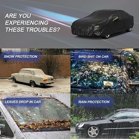 Kaugung 7 Layers Car Cover Custom Fit Mercedes A-Class Hatchback From 2012 To 2025, Waterproof All Weather Resistant Outdoor Ind