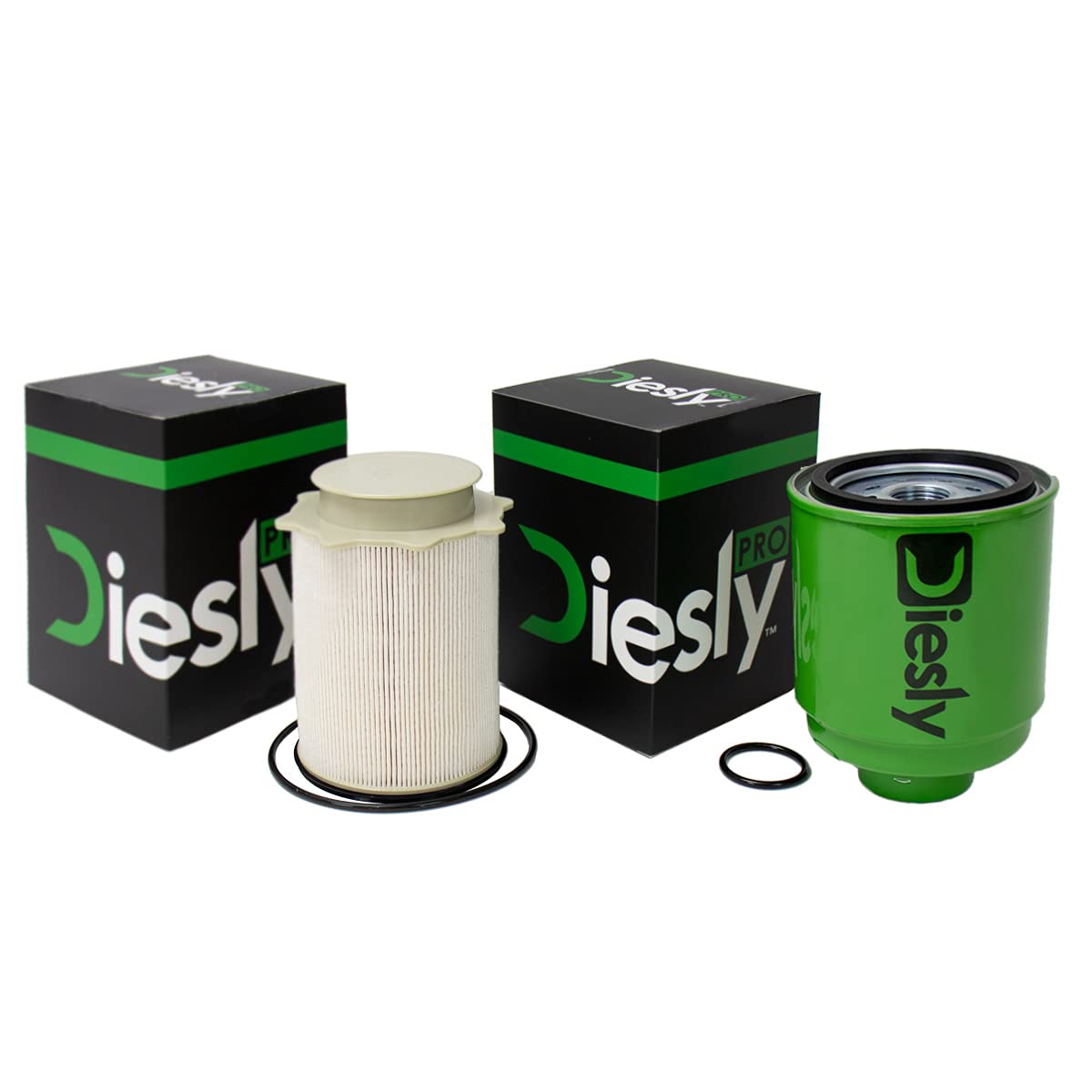 Diesly Pro 6.7L Cummins Fuel Filters | LIFETIME INJECTOR WARRANTY | Replacement for 2013-2018 Dodge Ram 2500 3500 4500 5500 | Re