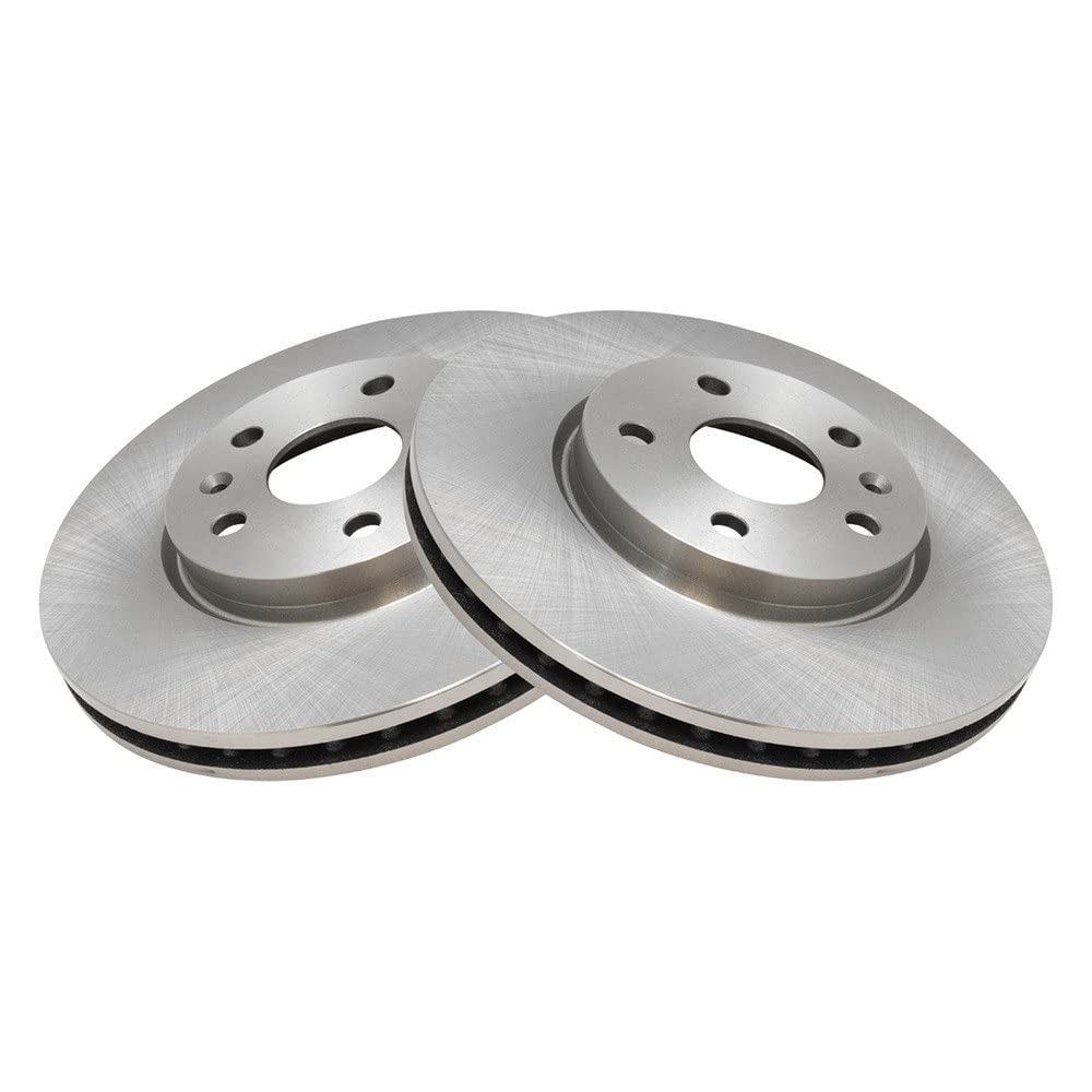 Trq Front Disc Brake Rotor Pair Set For 10-11 9-5/10 Allure / 10-15 Camaro / 10-17 Equinox / 14-19 Impala / 10-16 Lacrosse / 13-