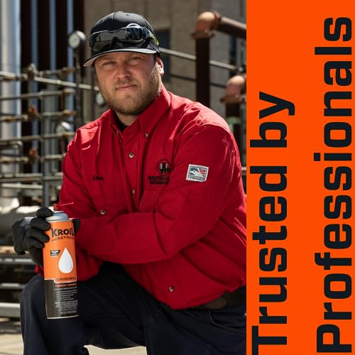 KROIL Original Penetrating Oil Aerosol Spray 13oz - Rust Inhibitor for Bolts, Hinges, Chains, Moving Parts - Model KS132