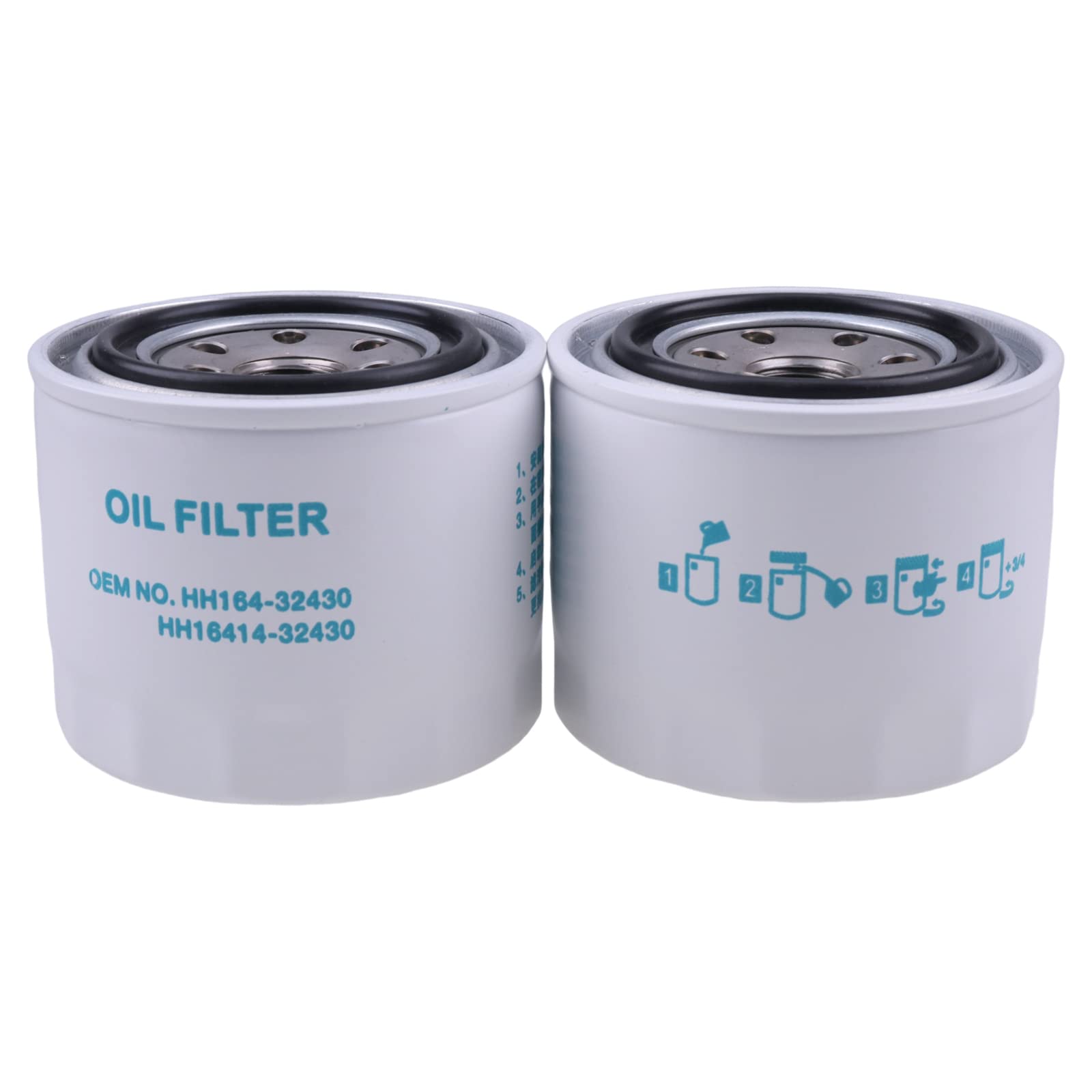 LSSOCH 2PCS Oil Filter HH164-32430 17321-32430 122-0185 Compatible with Kubota L M KH KX RTV Models L2800 L2850 L2900 L2950 L300