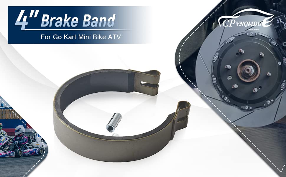 Jingsaishangmao 4'' Brake Band & Pin Kit For Go Kart Mini Bike Atv