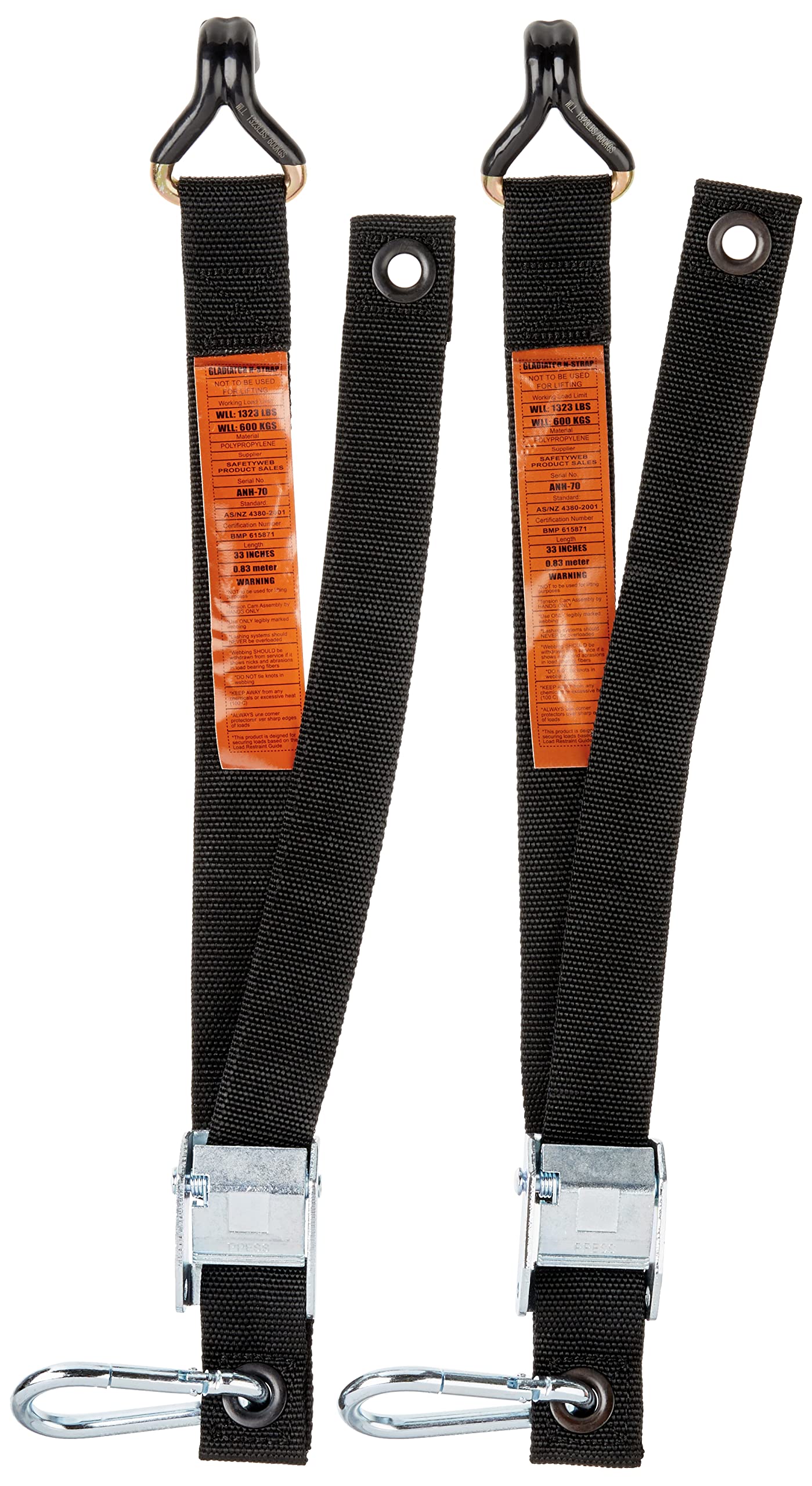 Gladiator Cargo Nets Anh-70 Standard Hardware Kit (Set Of 2 Straps)