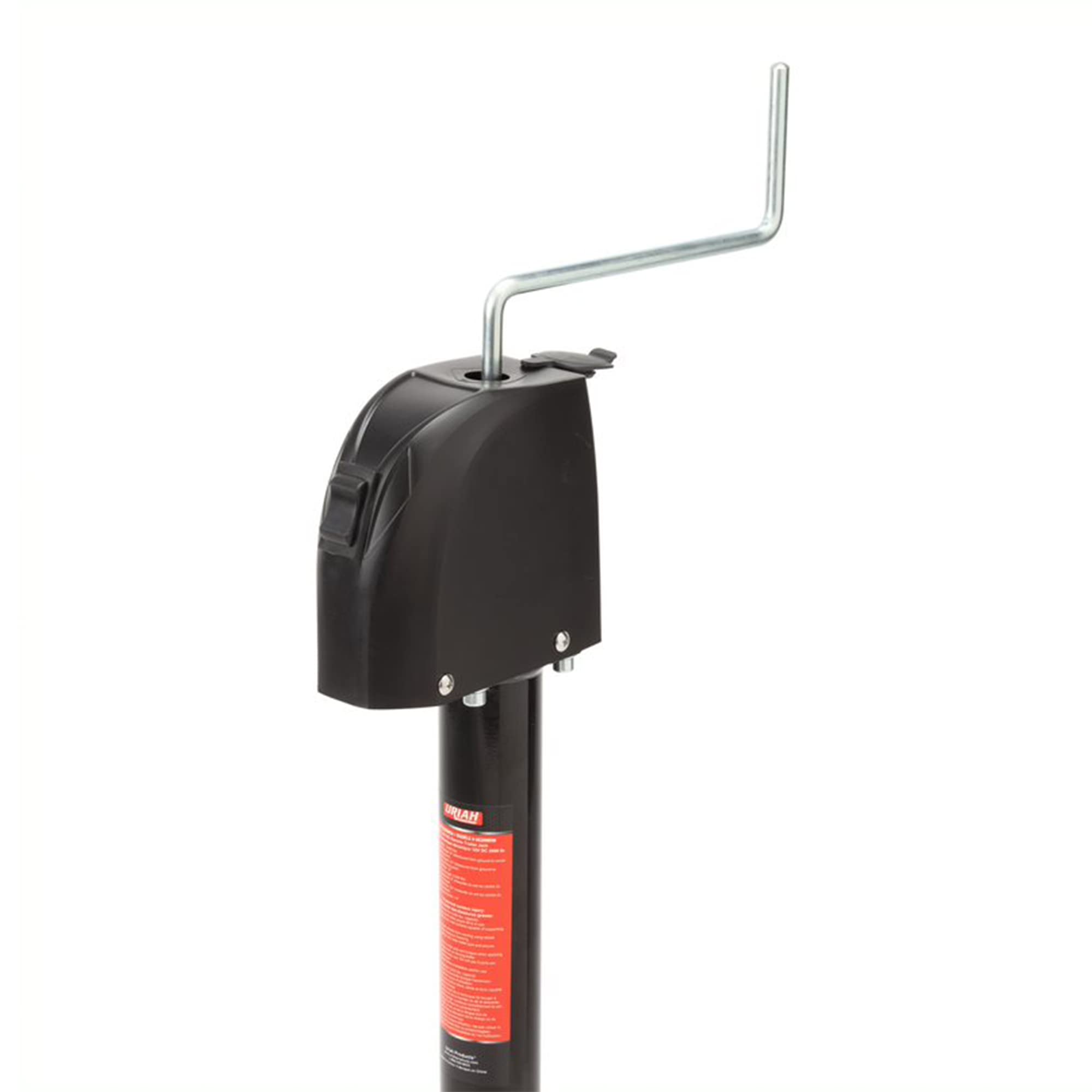 Uriah Products 12V DC Electric Trailer Jack - 2,000lb Capacity, Alloy Steel, Hard-Wire, 31.75"x7.75"x5.50", Black,