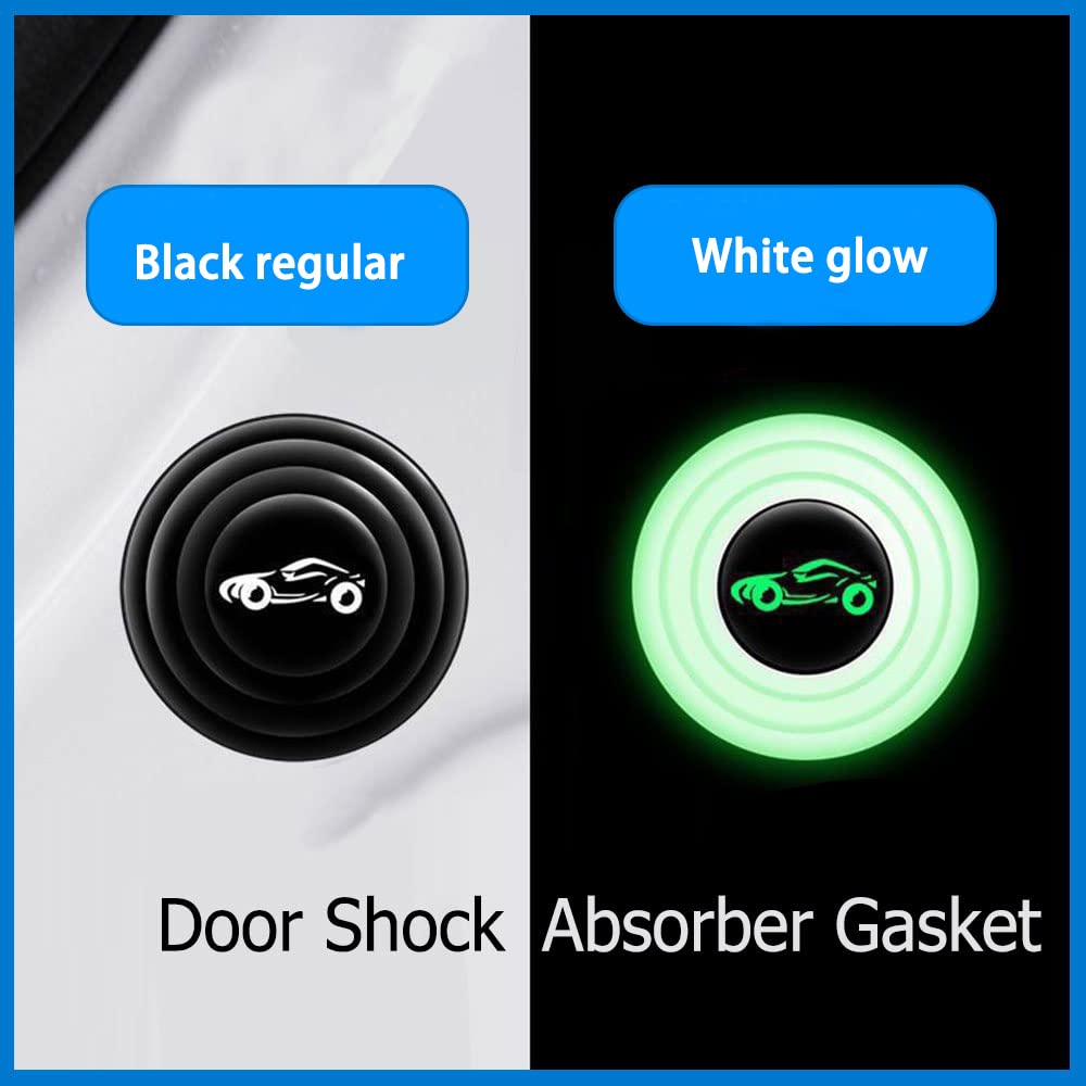 Deemars 10 Pcs Car Door Shock Absorber, Car Door Shock Absorbing Pvc Gaskets, Door Edge Guard Bumper Cushion, Car Door Soundproo
