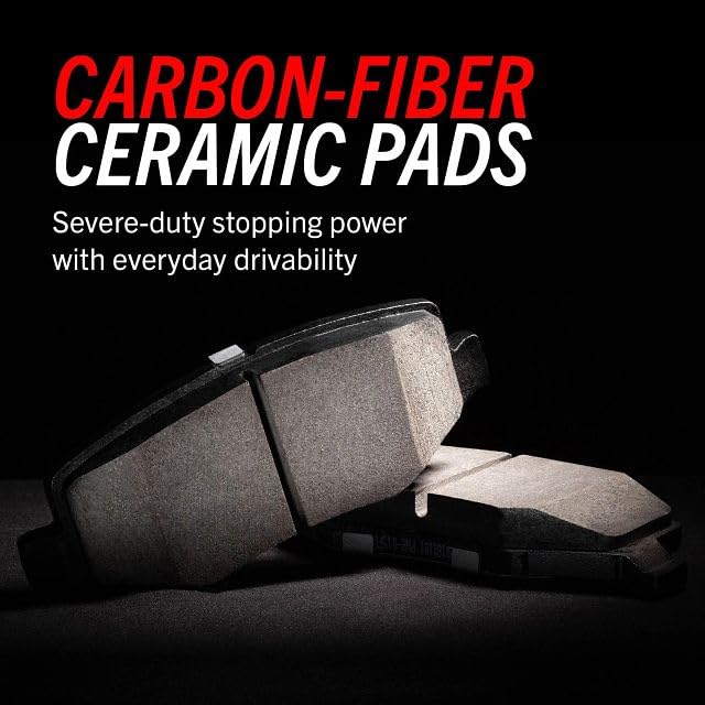 Power Stop Z23-2047 Rear Z23 Evolution Sport Carbon Fiber Infused Ceramic Brake Pads With Hardware