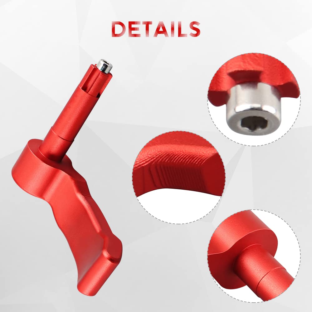 Samman Thumb Throttle Lever for Polaris Sportsman/Scrambler 2009-2021, Red, Plastic, Model Lever-red