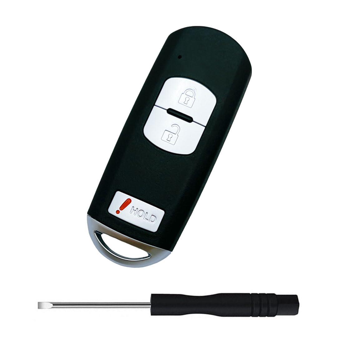 Replacement Smart Keyless Entry Remote Control Key Fob Case Cover for Mazda 3 CX-3 CX-5 WAZSKE13D01 662F-SKE13D01 Car Key Fob Sh
