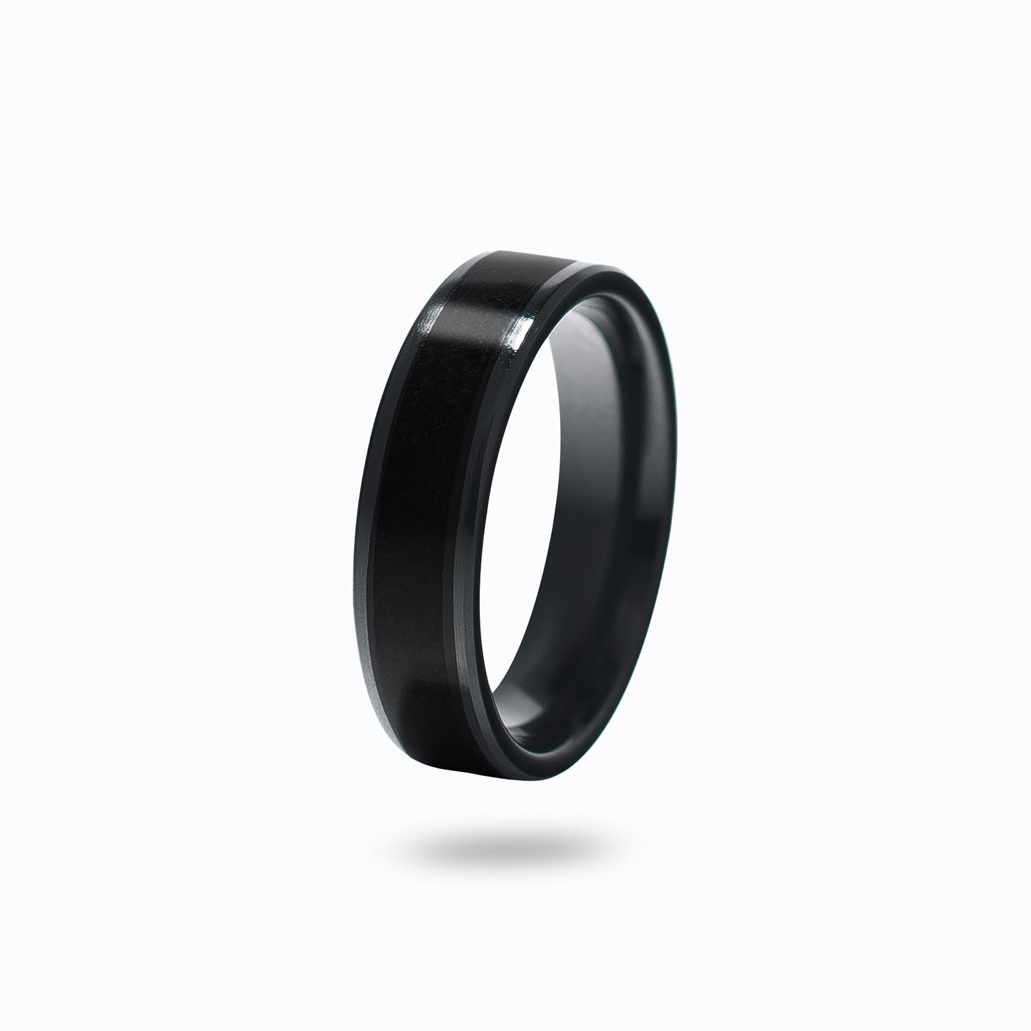 CNICK Tesla Smart Ring Accessories: Ceramic Ring for Model 3/Y/X/S and Cybertruck to Replace Key Card Key fob. (6.5, Black)