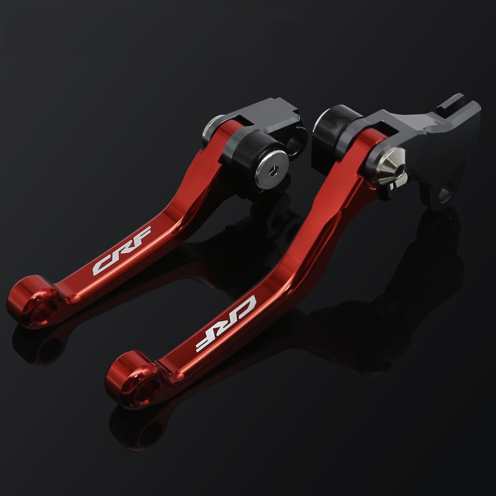 NICEDOLL Dirt Bike Clutch Brake Pivot Levers for CRF125F CRF 125 F 125F 2014 2015 2016 2017 2018 Foldable CNC Red