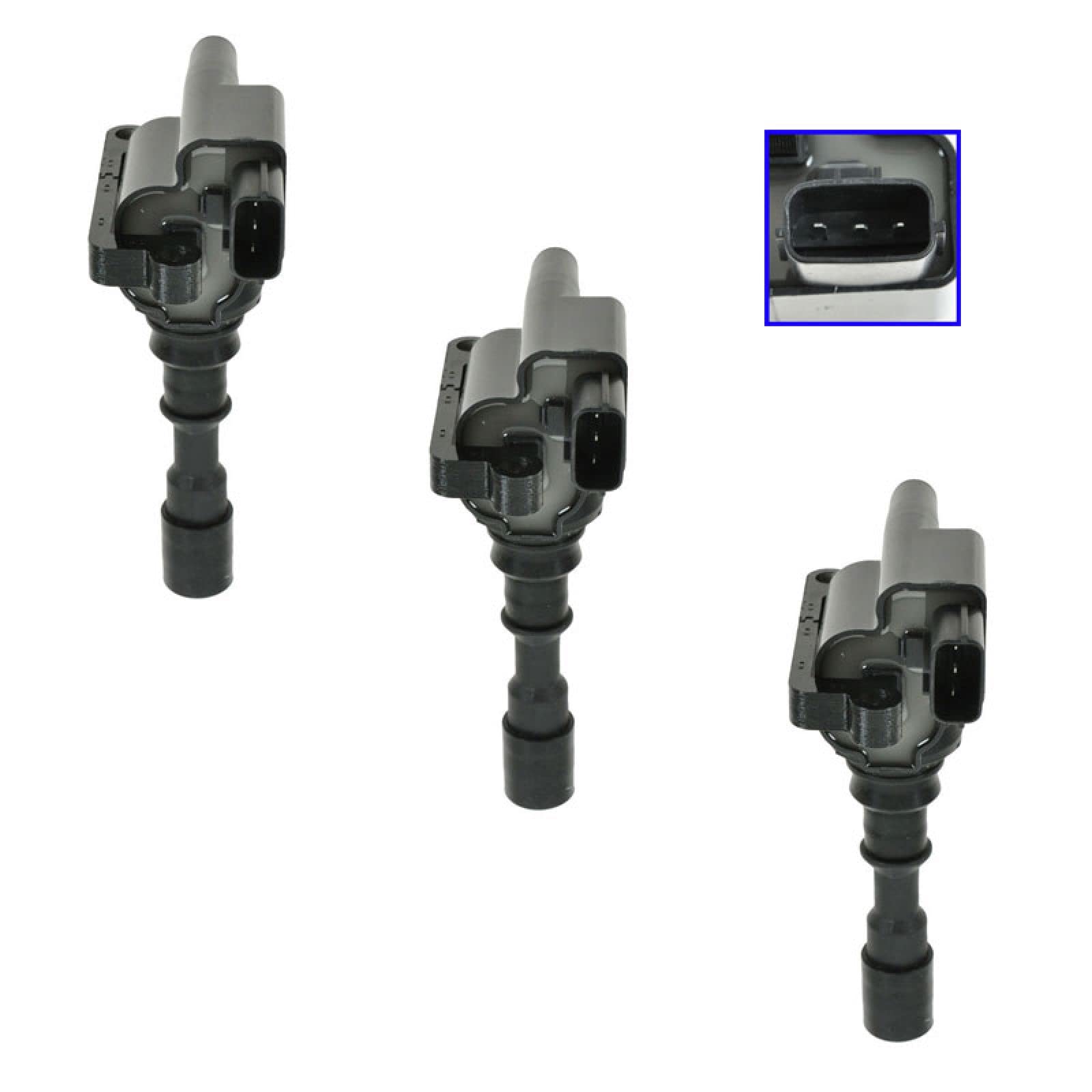 Trq Ignition Coil Set Compatible With 2001 Hyundai Xg300 2002 Xg350 2002-2005 Kia Sedona
