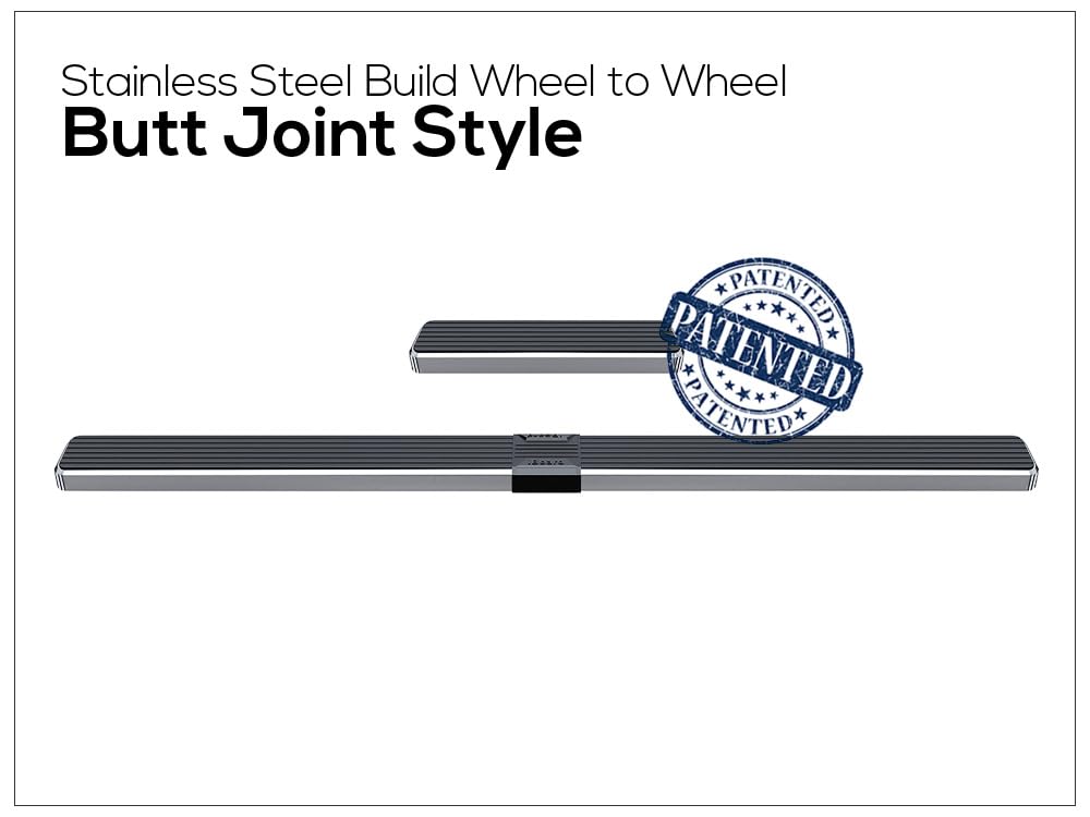 APS 6" Stainless Steel Running Boards for Ford Econoline 1999-2014, Model IB-F6404A, Silver Side Steps