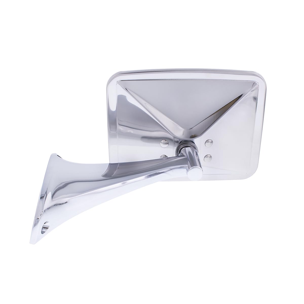 United Pacific 110749 Stainless Steel Exterior Mirror Set w/LED Turn Signal for 1970-72 Chevy/GMC Trucks, Hidden LED Turn Signal