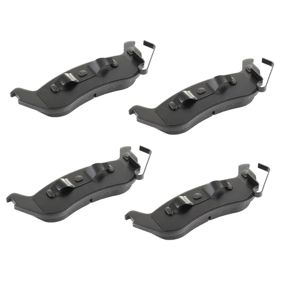 Cciyu D932 Rear Semi-Metallic Disc Brake Pads Kit For Ford For Crown Victoria 03-11, For Ford For Ranger 10-11,For Lincoln Town