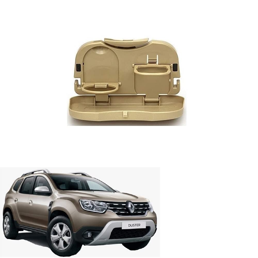 Stylish Foldable Compact Car Back Seat Tray for Food/ Drinks/ Cup/ Bottle Holder Universal Pack of 1 Suitable for Renault Duster