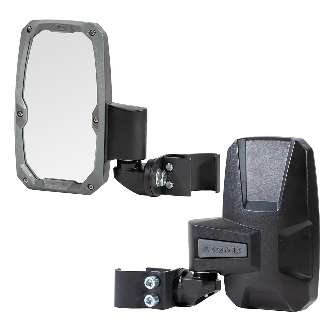 Seizmik Embark Utv Side View Mirror Set For Models With Polaris Pro-Fit And Can-Am Profiled Rops  Abs  Compatible With Select Po