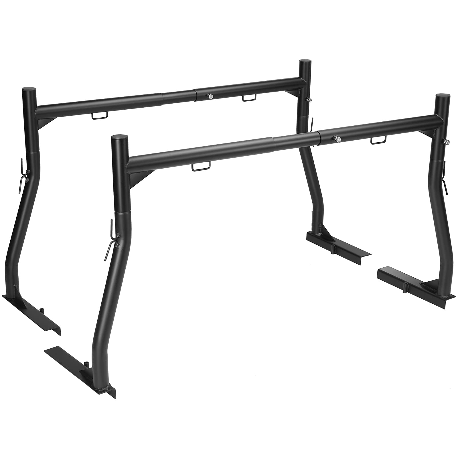 Vevor Extendable Steel Truck Ladder Rack - 800 Lbs Capacity, 46-71 Inch, Non-Drilling For Kayak, Surfboard, Lumber, Ladder
