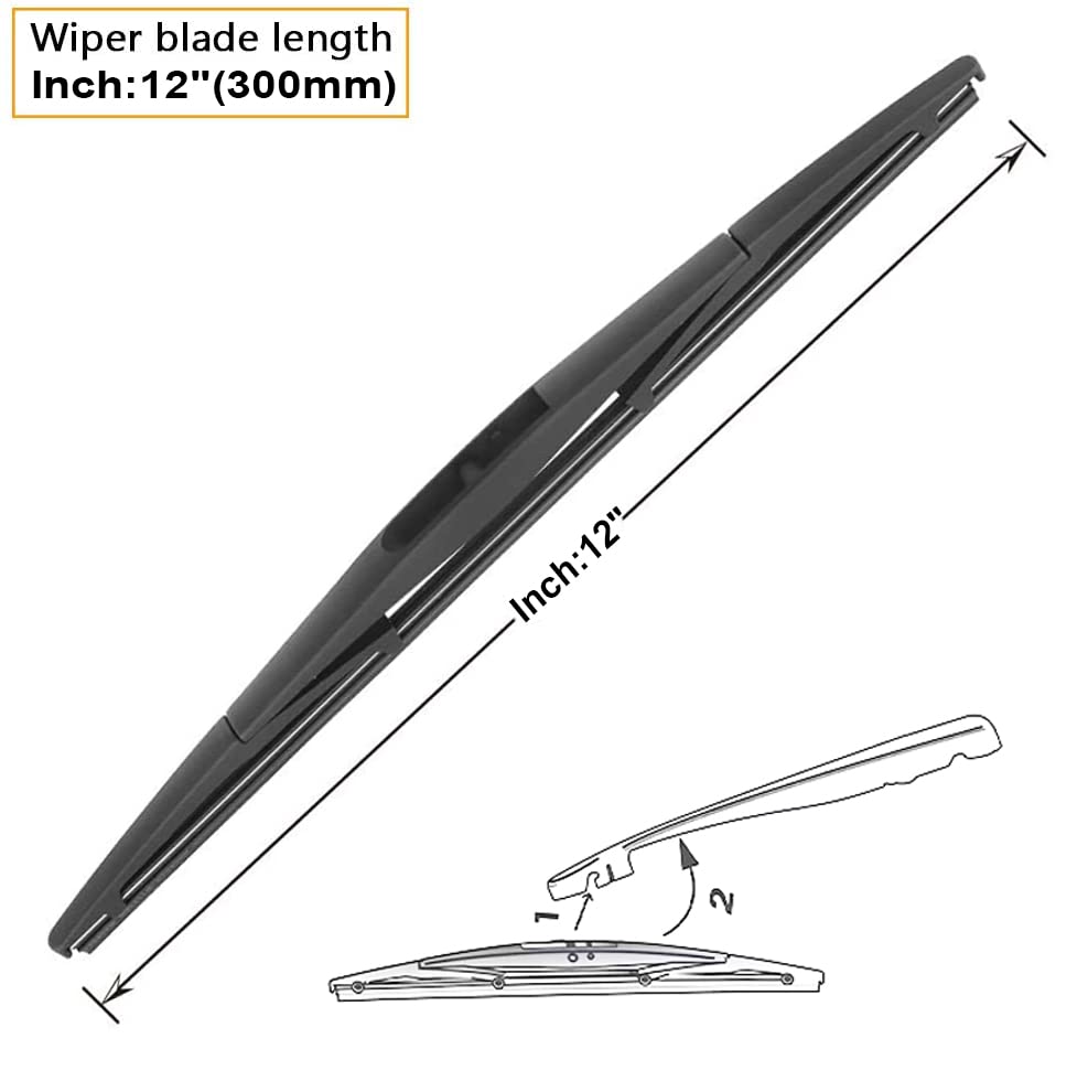 AUTOBOO Windshield Wipers Set - 16" Front + 12" Rear Blades for Jeep Wrangler JL (2018-2021) - Original Quality Rubber Replacement (Pack of 3