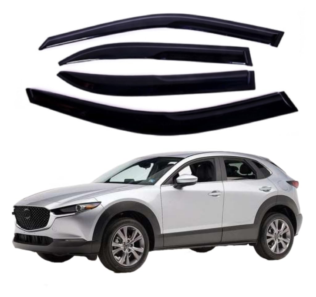 Ig Window Visor For Cx-30 2020-2024 (Cx30), Rain Guard Tape-On Extra Durable Sun Wind Side Vent Window Deflector, 2020 2021 2022