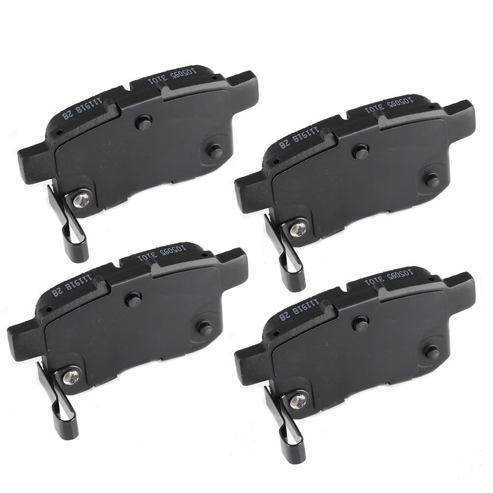 Cciyu D1451 Rear Semi-Metallic Disc Brake Pads Kit For Acura Tsx 2009-2010,For Honda For Accord 2008-2012 4Pcs