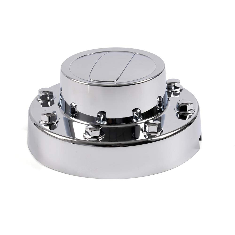 G-PLUS 4PCS Dually Alcoa Alloy Wheel Center Caps for Dodge Ram 3500 2011-2016, Chrome, Front & Rear, Durable Design